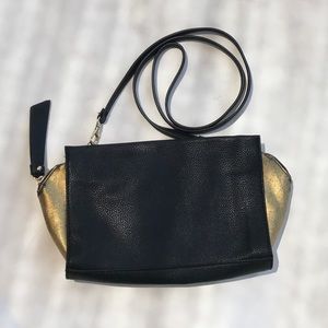Mix No. 6 Black and Gold Crossbody Purse